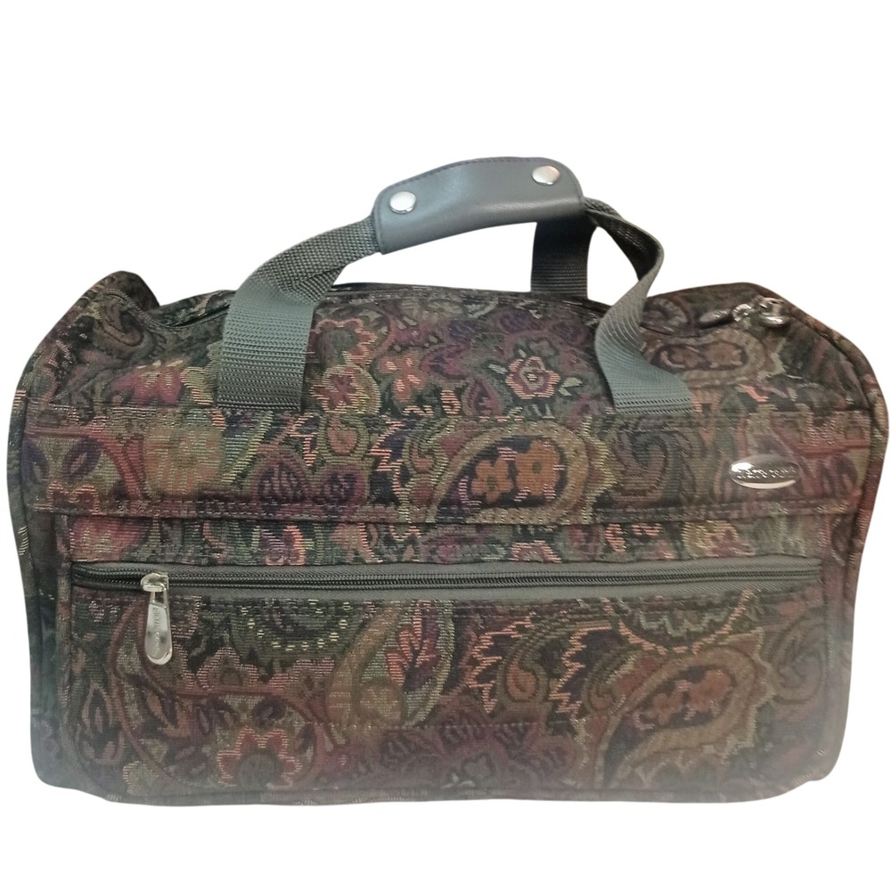 Pierre Cardin Floral Tapestry Travel Carry On Tote bag Vintage‎ SKUCH122